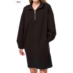 Scotch & Soda 1/4 Zip Sweatshirt Dress